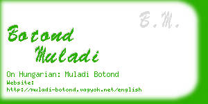 botond muladi business card